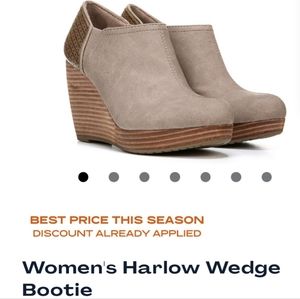 Dr Scholl's Women's Harlow Wedge Bootie, Size 9, Taupe
